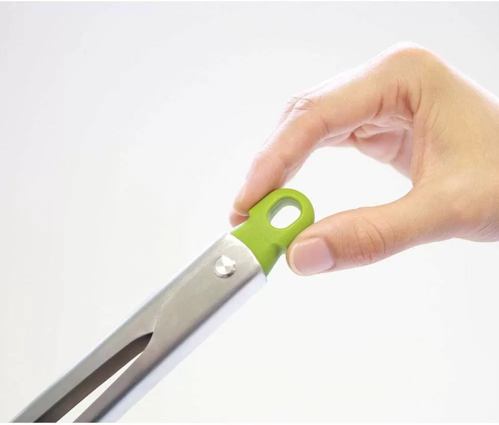 imageJoseph Joseph Elevate Stainless Steel Tongs with Silicone Tips OneSize GrayGreenGrayGreen