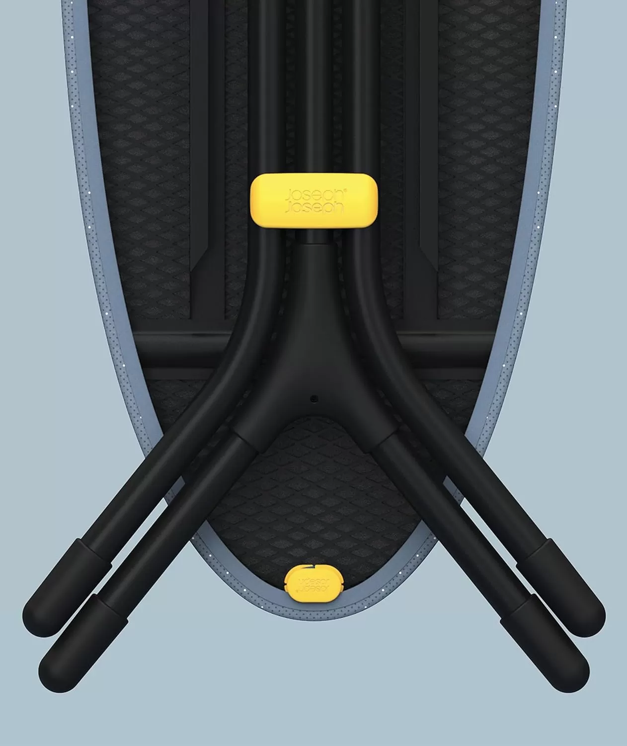 imageJoseph Joseph Glide Ironing Board with Compact Legs and Integrated Steam Iron Rest Regular Grey  Yellow
