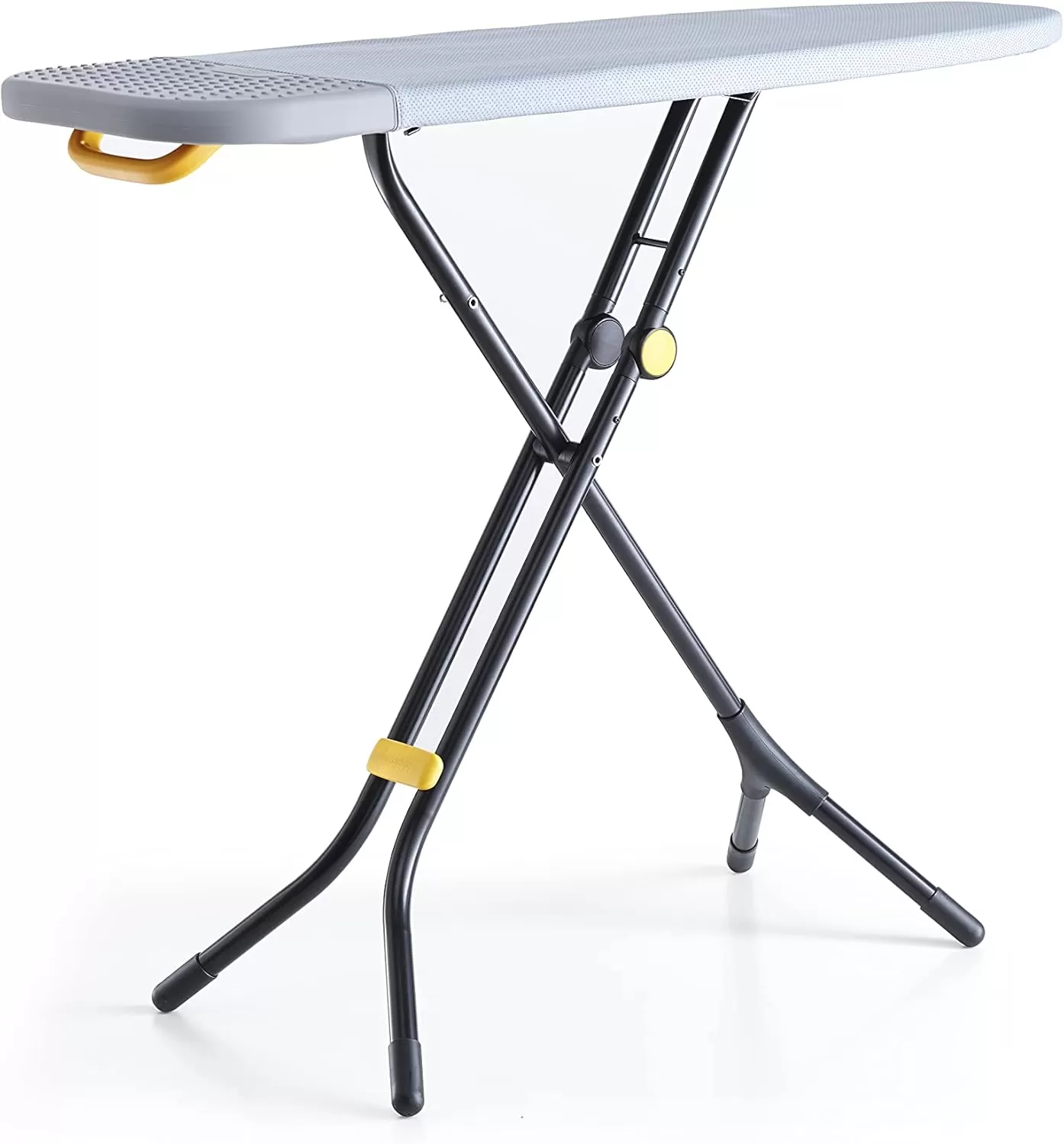 imageJoseph Joseph Glide Ironing Board with Compact Legs and Integrated Steam Iron Rest Regular Grey  Yellow