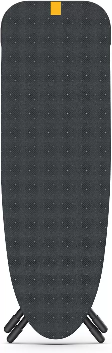 imageJoseph Joseph Glide Plus Large Ironing Board 135 x 45cm with Compact Adjustable Legs and Integrated Heat Resistant Steam Iron Rest Antidrip Super Absorbent Cotton Cover BlackBlue