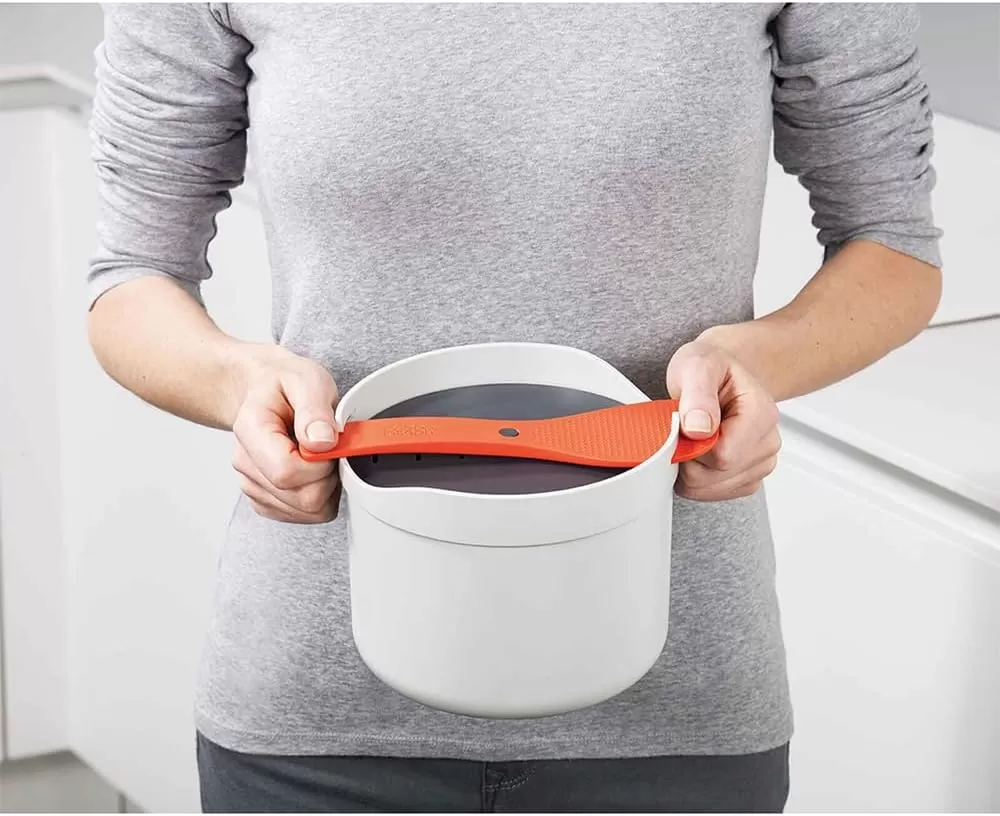 imageJoseph Joseph MCuisine Microwave Rice Cooker Steamer  StoneOrange 2 LiterRice Cooker