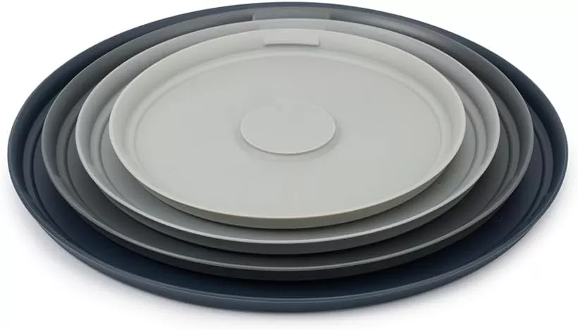 imageJoseph Joseph Nest 100 Prep ampamp Store Mixing Bowl Set with Lids 4piece Stainless Steel4piece mixing bowl set
