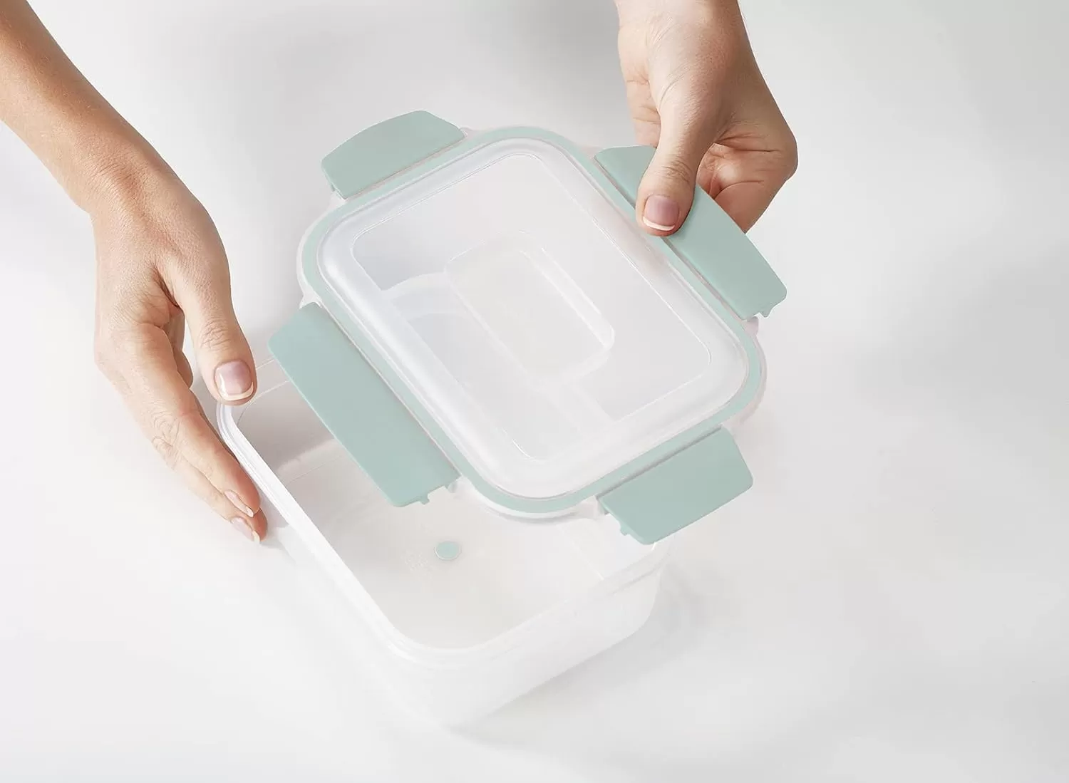 imageJoseph Joseph Nest Lock 5 Piece Plastic Food Kitchen Storage Container set with lids Leak Proof Airtight Space Saving BPA free MulticolourGreen