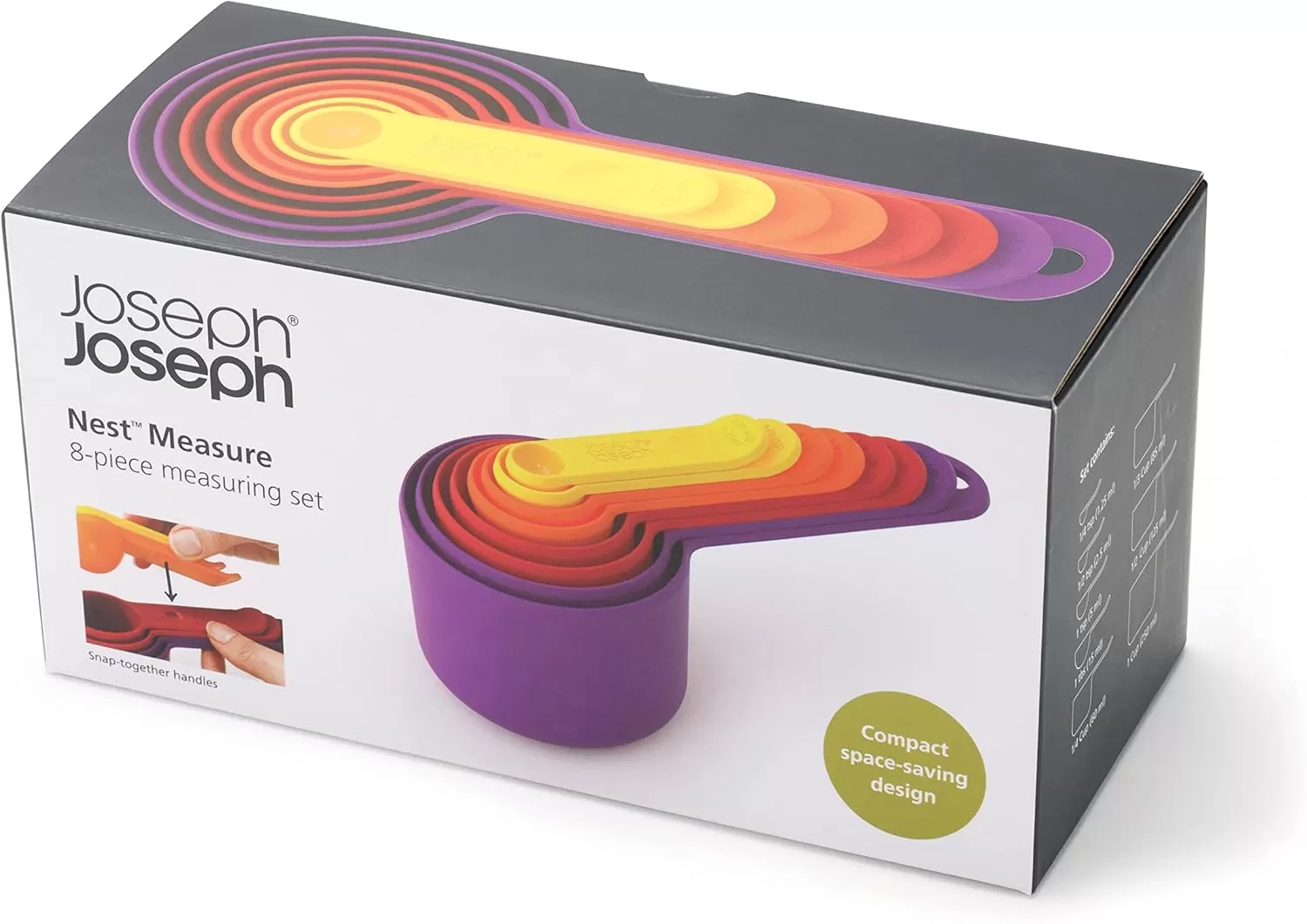 imageJoseph Joseph Nest Measure Measuring Cup Set Classic  MultiColour 8 PieceMulticolour
