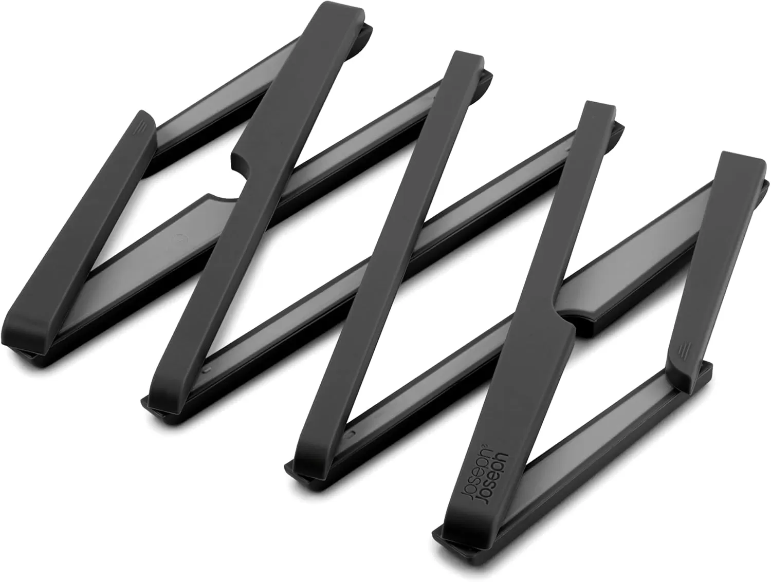 imageJoseph Joseph Stretch Folding Silicone Trivet for Hot Pot and Pan Expanding non slip stand heat resistant mat for Kitchen Countertop  Black