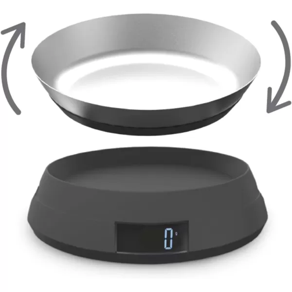 imageJoseph Joseph 40054 SwitchScale Digital Scale with Reversible Lid Gray