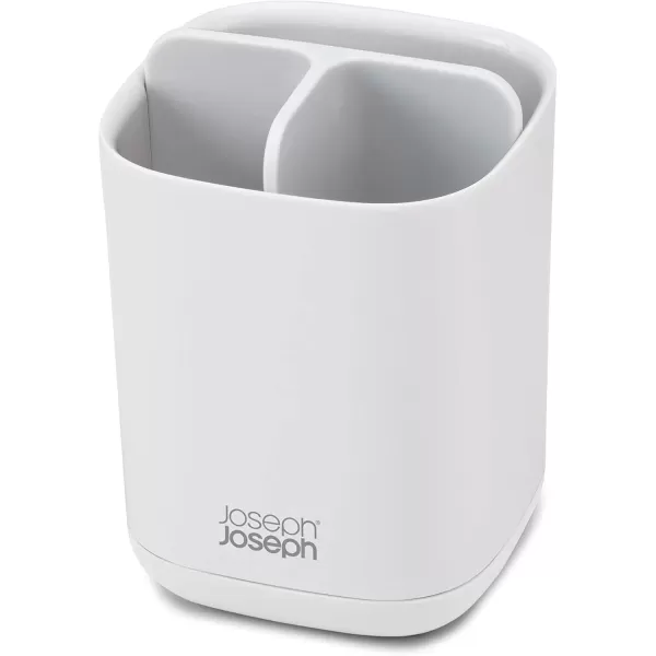 imageJoseph Joseph Bathroom Beauties 2Piece Bathroom Sink Set with Toothbrush Holder and Soap Pump Stainless SteelWhite