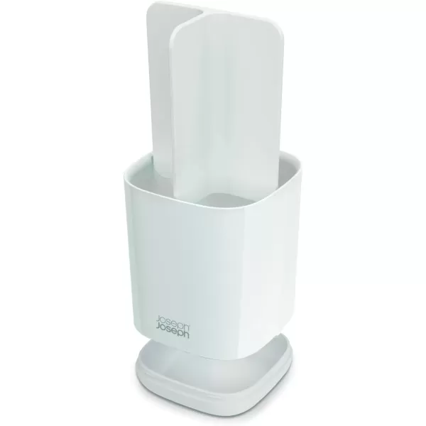 imageJoseph Joseph Bathroom Beauties 2Piece Bathroom Sink Set with Toothbrush Holder and Soap Pump Stainless SteelWhite