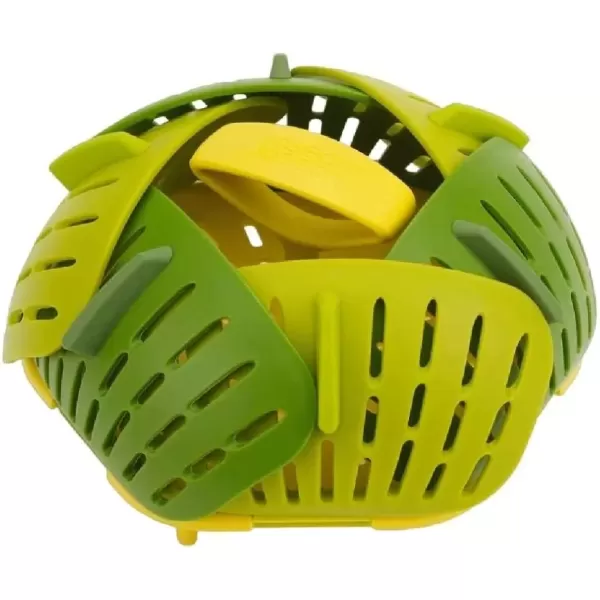 imageJoseph Joseph Bloom Folding Steamer Basket for Vegetables GreenGreen