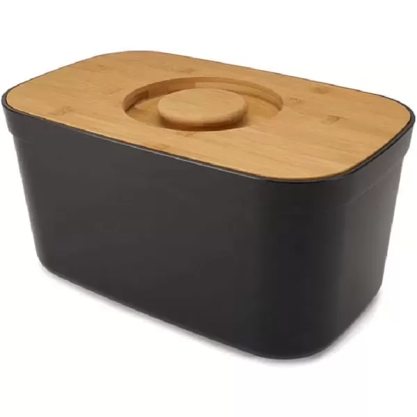 imageJoseph Joseph Bread Box with Removable Bamboo Cutting BoardWhiteBlack