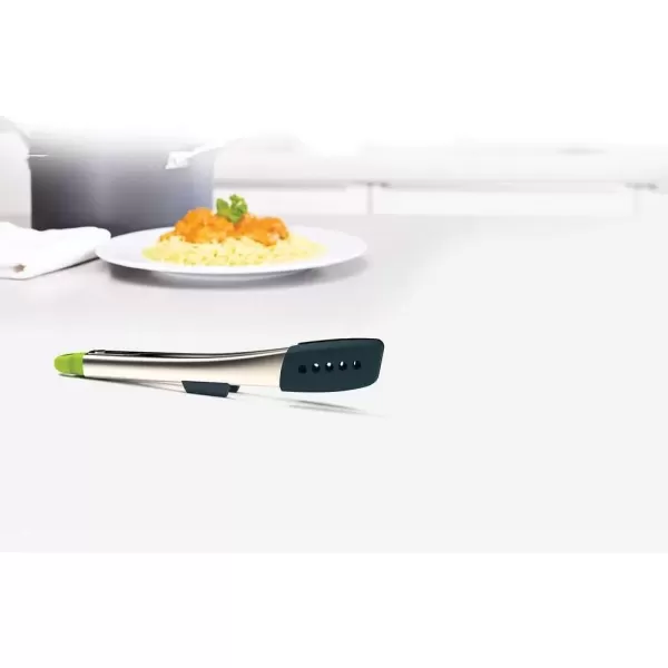 imageJoseph Joseph Elevate Stainless Steel Tongs with Silicone Tips OneSize GrayGreenGrayGreen