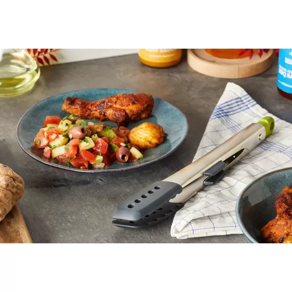 imageJoseph Joseph Elevate Stainless Steel Tongs with Silicone Tips OneSize GrayGreenGrayGreen
