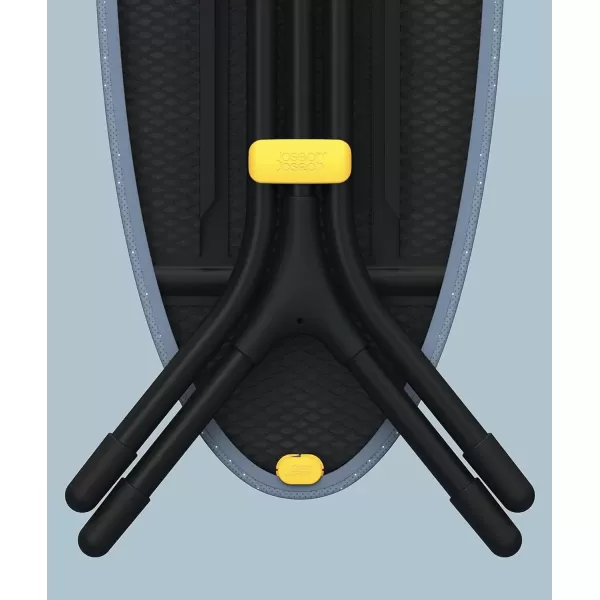 imageJoseph Joseph Glide Ironing Board with Compact Legs and Integrated Steam Iron Rest Regular Grey  Yellow