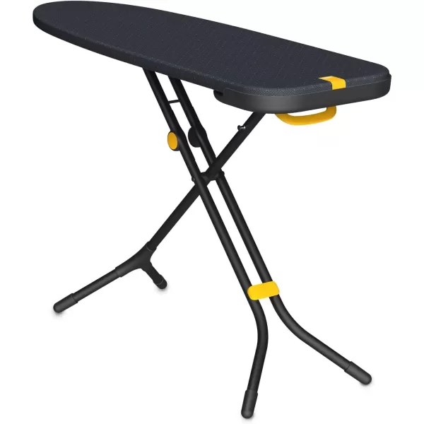 imageJoseph Joseph Glide Plus Large Ironing Board 135 x 45cm with Compact Adjustable Legs and Integrated Heat Resistant Steam Iron Rest Antidrip Super Absorbent Cotton Cover BlackBlue