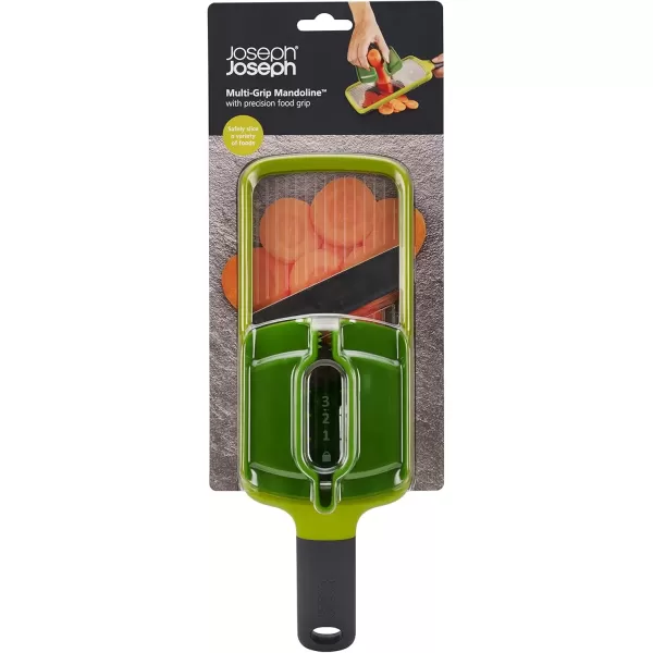 imageJoseph Joseph Multi Handheld Mandoline Slicer with Food Grip and Adjustable Blades Dishwasher Safe Onesize GreenStandard