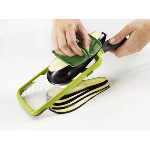 imageJoseph Joseph Multi Handheld Mandoline Slicer with Food Grip and Adjustable Blades Dishwasher Safe Onesize GreenStandard
