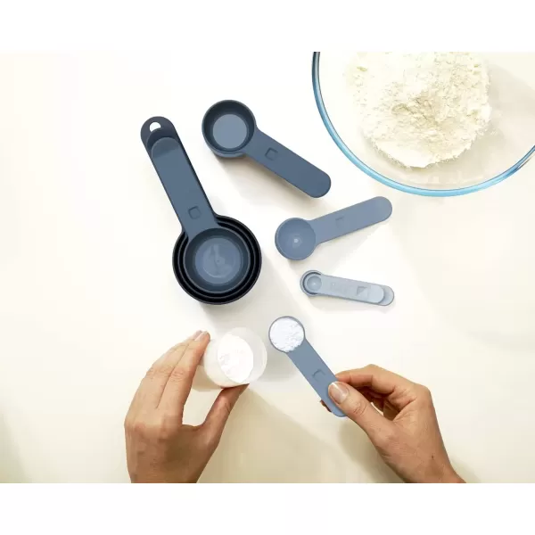 imageJoseph Joseph Nest Measure Measuring Cup Set Classic  MultiColour 8 PieceBlue