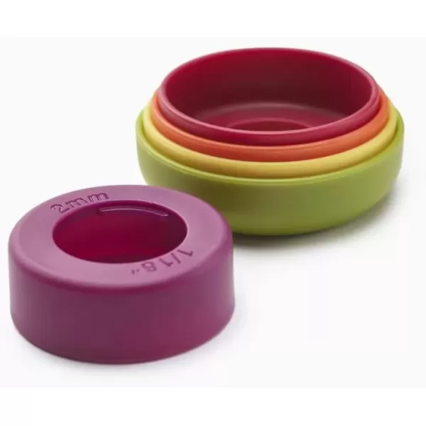 imageJoseph Joseph PrecisionPin Baking Adjustable Rolling Pin  Consistent and Even Dough Thickness for Perfect Baking Results MulticolorMulticolour