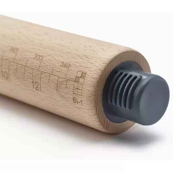 imageJoseph Joseph PrecisionPin Baking Adjustable Rolling Pin  Consistent and Even Dough Thickness for Perfect Baking Results MulticolorPastel
