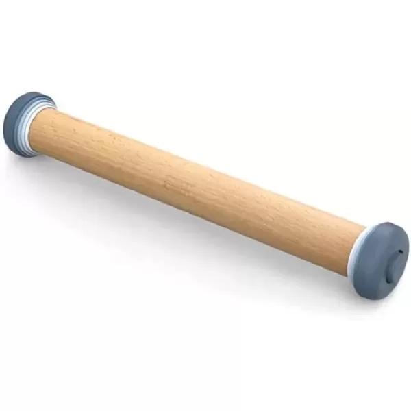 imageJoseph Joseph PrecisionPin Baking Adjustable Rolling Pin  Consistent and Even Dough Thickness for Perfect Baking Results MulticolorPastel
