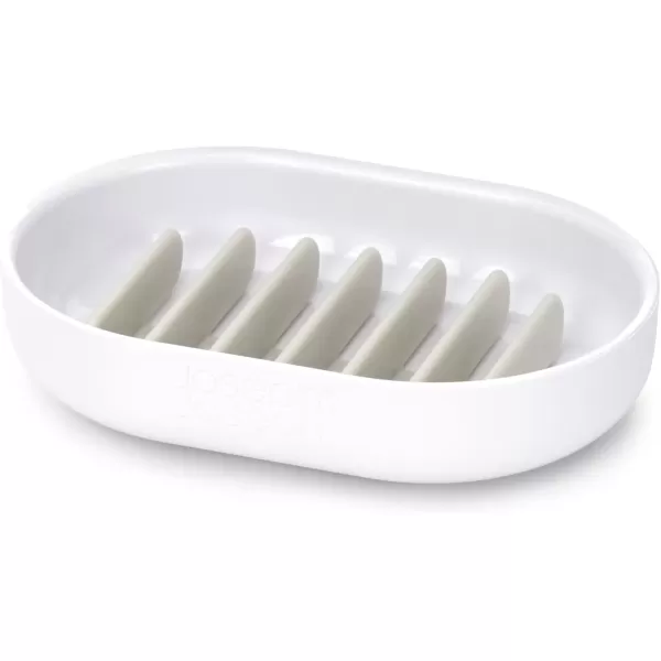 imageJoseph Joseph QuickDrain Soap Dish Holder Soap Cup Tray Stand for Bathroom ampamp Kitchen White One Size