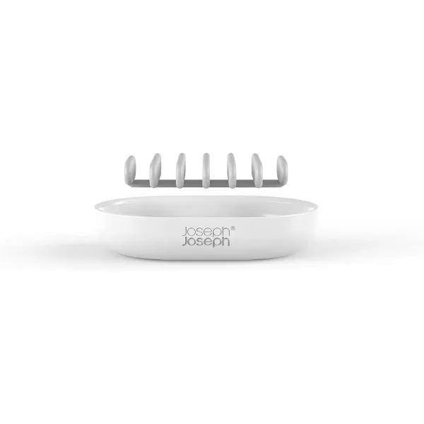 imageJoseph Joseph QuickDrain Soap Dish Holder Soap Cup Tray Stand for Bathroom ampamp Kitchen White One Size