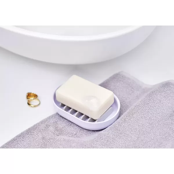 imageJoseph Joseph QuickDrain Soap Dish Holder Soap Cup Tray Stand for Bathroom ampamp Kitchen White One Size