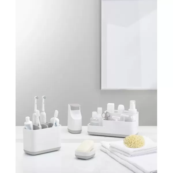 imageJoseph Joseph 70511 Slim Compact Soap Dish with Drain Gray 71 x 36 x 84 cmGreyWhite
