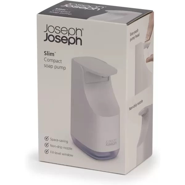 imageJoseph Joseph 70512 Slim Compact Soap Dispenser with NonDrip Nozzle GrayEcru