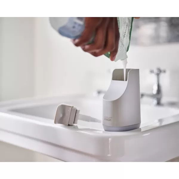 imageJoseph Joseph 70512 Slim Compact Soap Dispenser with NonDrip Nozzle GrayEcru