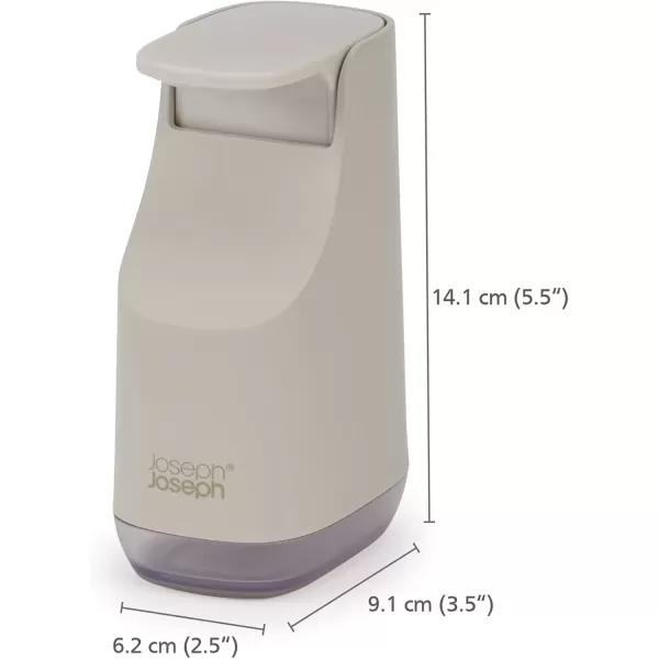 imageJoseph Joseph 70512 Slim Compact Soap Dispenser with NonDrip Nozzle GrayEcru