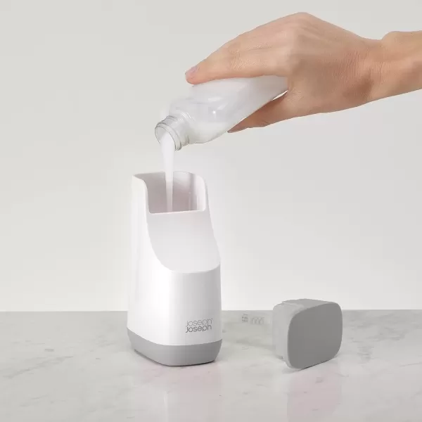 imageJoseph Joseph 70512 Slim Compact Soap Dispenser with NonDrip Nozzle GrayGreyWhite