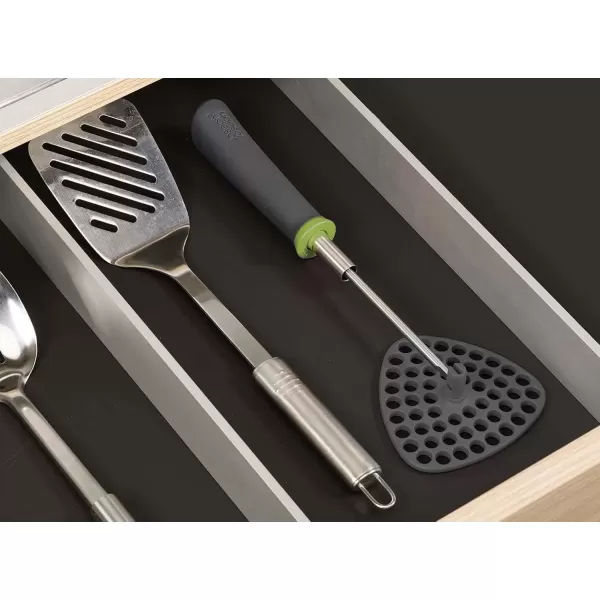 imageJoseph Joseph Delta Folding Potato Masher Stores Flat Space Saving Locking OneSize GrayGreenGrayGreen