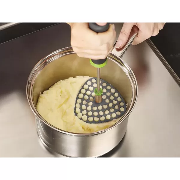 imageJoseph Joseph Delta Folding Potato Masher Stores Flat Space Saving Locking OneSize GrayGreenGrayGreen