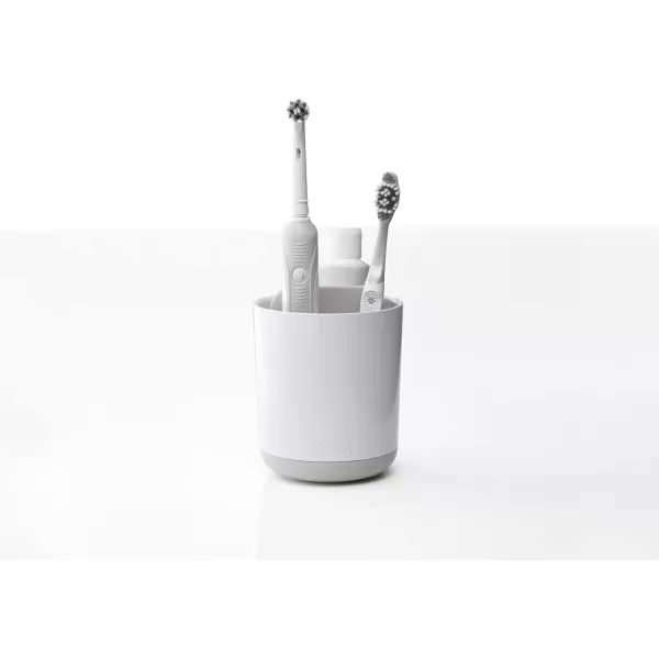 imageJoseph Joseph Duo Detachable Toothbrush Holder Compatile with Manual and Electric Toothbrushes Bathroom Organizer White LargeWhite