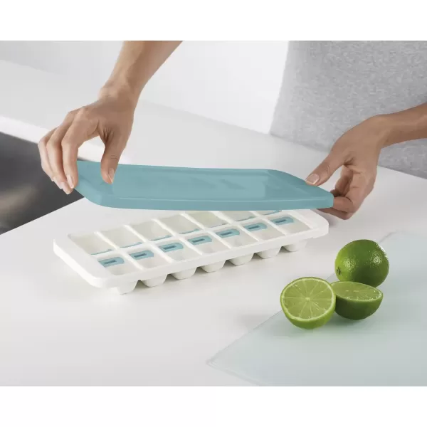 imageJoseph Joseph Duo QuickSnap Easy Release IceCube Tray with Stackable Lid  Blue