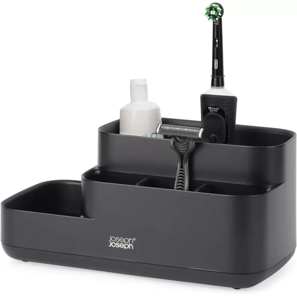 imageJoseph Joseph EasyStore  Bathroom Storage Caddy Organizer for bathroom accessories Matt Black