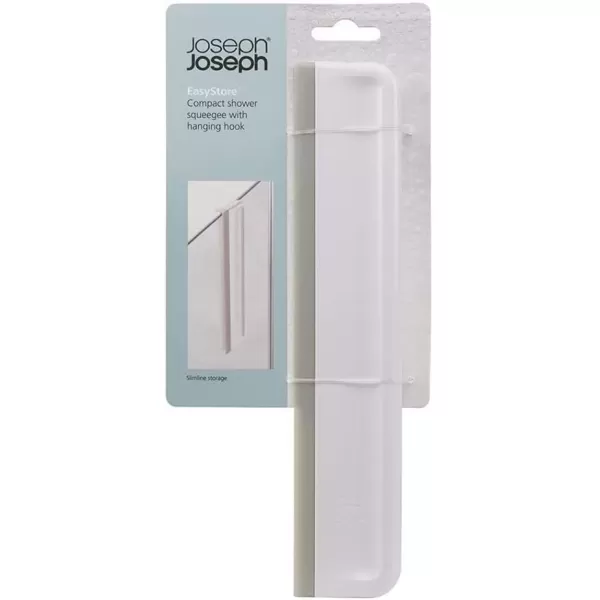 imageJoseph Joseph EasyStore Compact Shower Squeegee with Integrated Hanger OneSize WhiteGray
