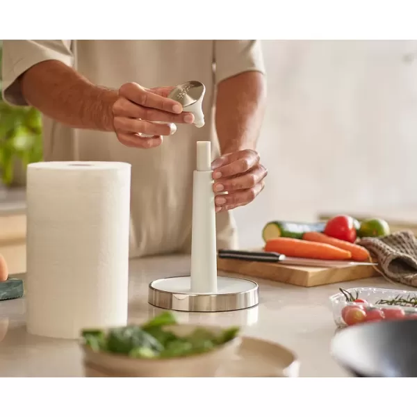 imageJoseph Joseph Kitchen Roll Holder Light Stone PaperTowel Holder Nonslip Base Suitable for Standard Rolls up to 24 cm 9 inches 851688Light Stone