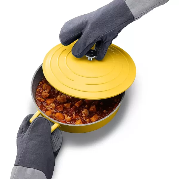 imageJoseph Joseph Pinch Pair of Easy Grip Silicone Oven Glove Precise Grip HeatResistant up to 482F Comfortable Cuff with Hanging Hole Machine WashablePair
