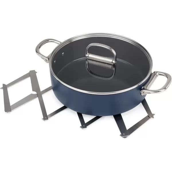 imageJoseph Joseph Space Folding Expandable Trivet for Hot Pots and Pans Expanding Nonslip Stand Heat Resistant mat for Kitchen Counter  Stainless Steel