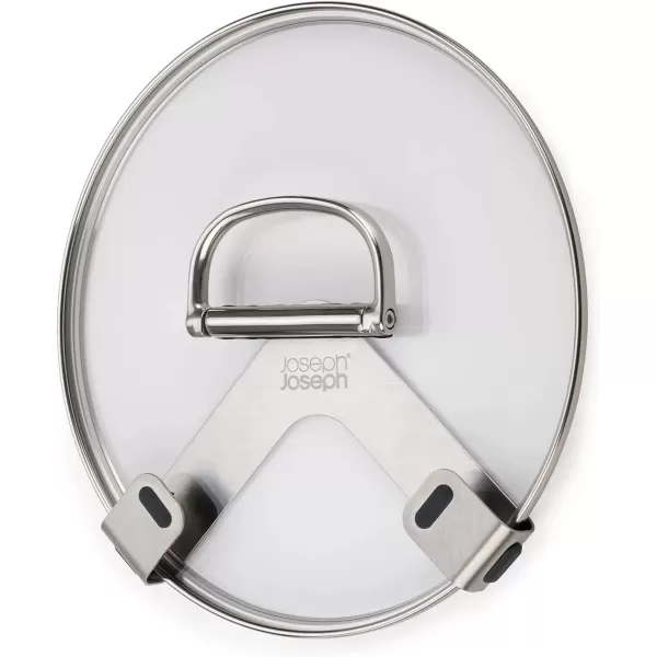 imageJoseph Joseph Space Set of 2 Pot and Pan Lid Holders Self Adhesive Wall Mount Storage Organizer Suitable for Lids up to 11 in 3M VHB Tape and Screws Included Stainless Steel