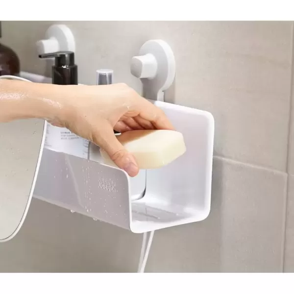 imageJoseph Joseph EasyStore Corner Shower Caddy 2 Pack no Mirror WhiteLarge