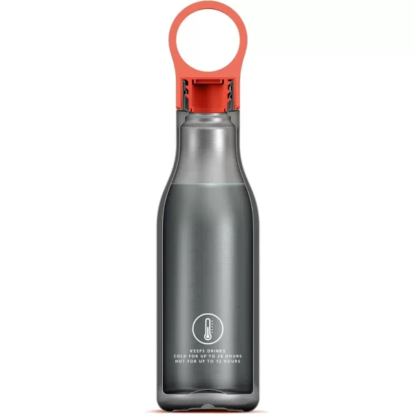 imageJoseph Joseph Loop Vacuum Insulated Water Bottle 500 ml 17 fl oz  BlueCoral