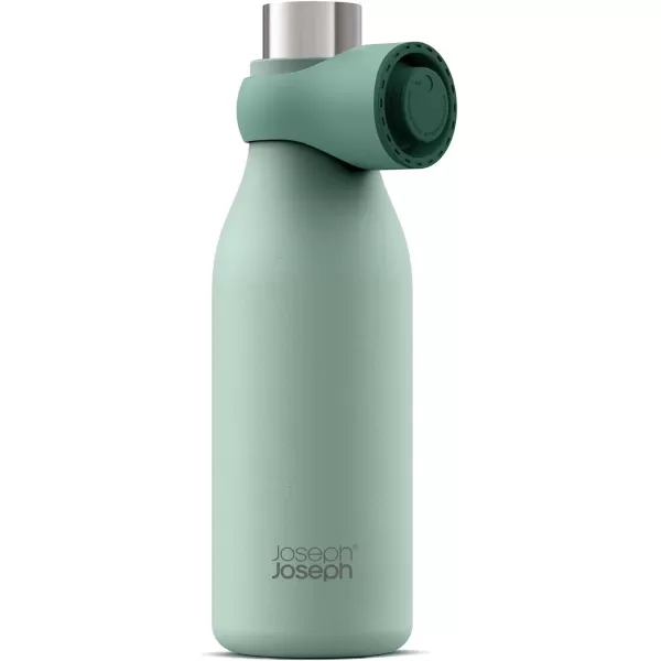 imageJoseph Joseph Loop Vacuum Insulated Water Bottle 500 ml 17 fl oz  BlueGreen