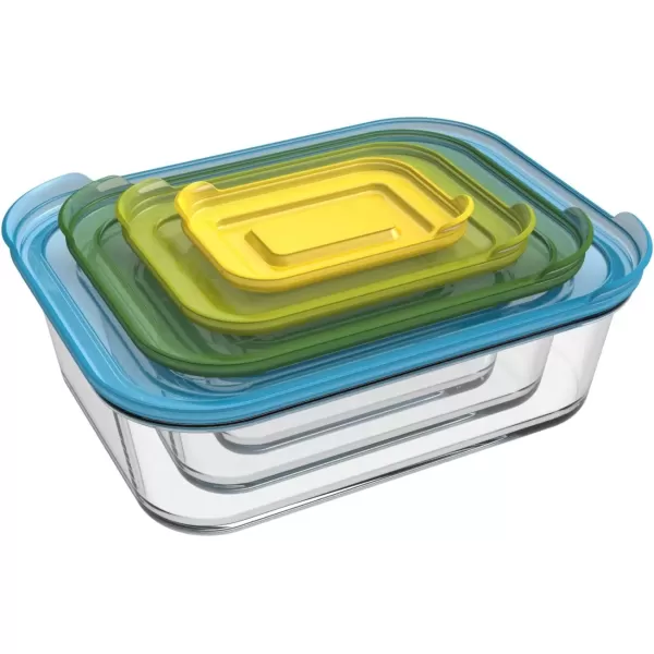 imageJoseph Joseph Nest Glass Storage DishesMultiColour Set of 4 Multicolor