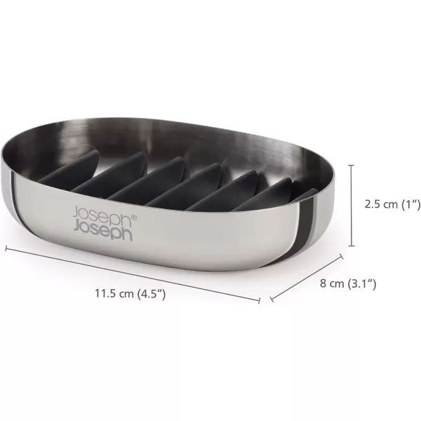 imageJoseph Joseph EasyStore Luxe QuickDrain StainlessSteel Soap DishStainlesssteel