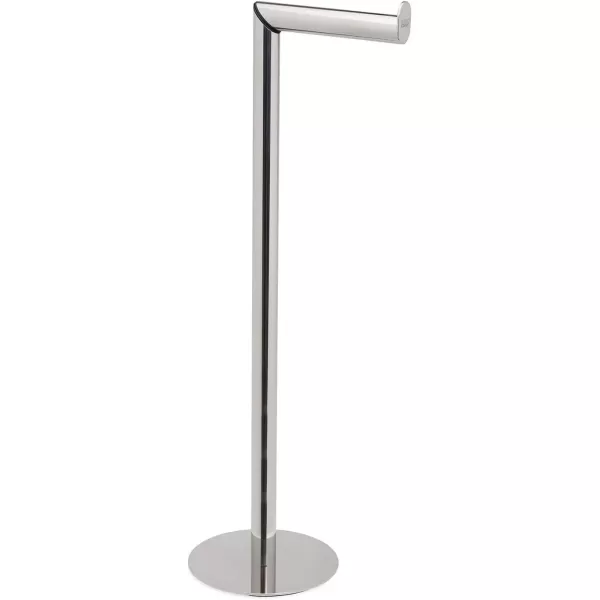 imageJoseph Joseph EasyStore Luxe Stainless Steel Concealed Toilet Paper Holder Stand Storage with Lid Hods up to 3 RollsStand