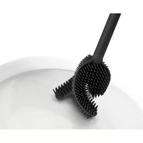 imageJoseph Joseph Flex Lite Steel Toilet Brush WhiteBlack