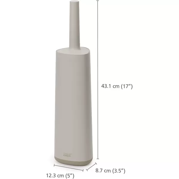 imageJoseph Joseph Flex Lite Steel Toilet Brush WhiteEcru